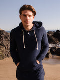 Men's Henley Style Bamboo Viscose Fleece Hoodie