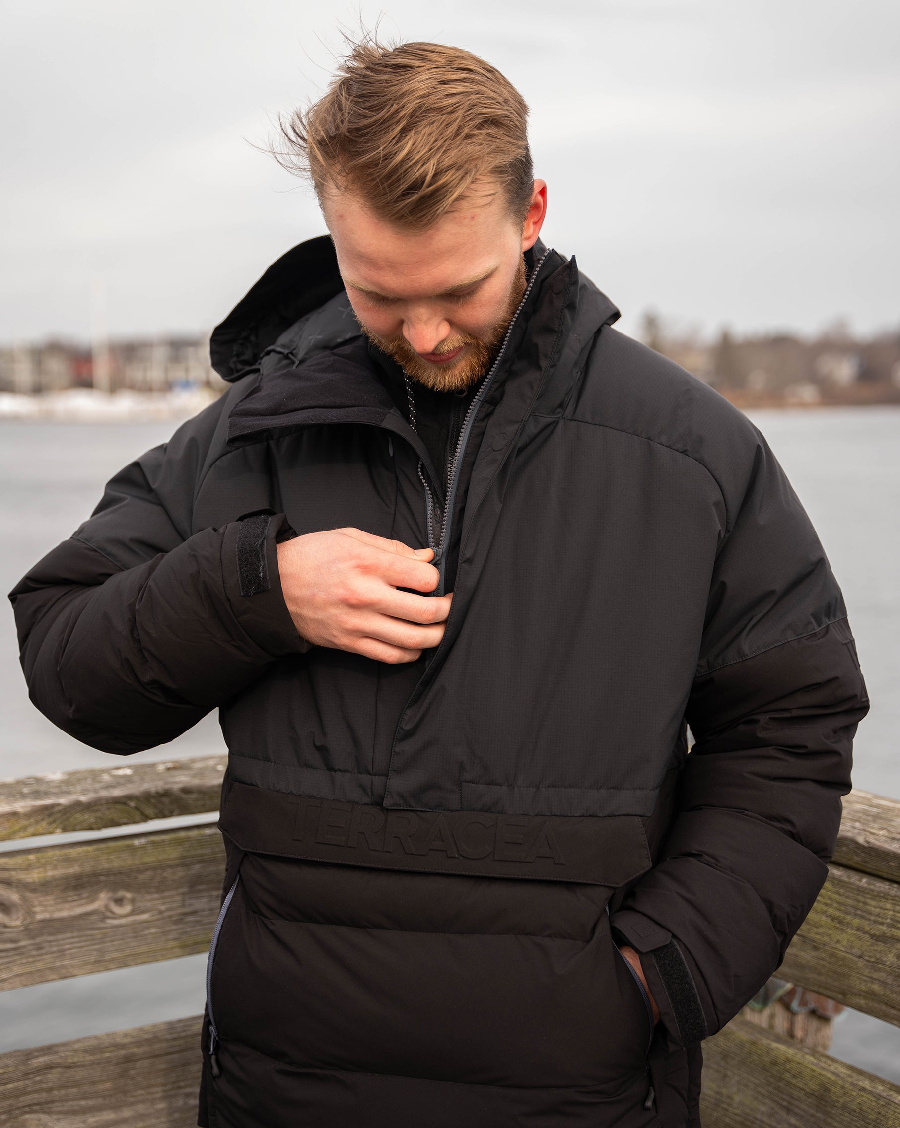 MEN'S BEARHUG HALF-ZIP PULLOVER PUFFER JACKET